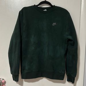 Nike, tie dye green and back crew neck, small in men’s.